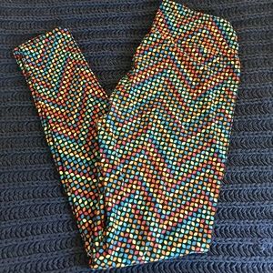 Bright printed OS LuLaRoe leggings